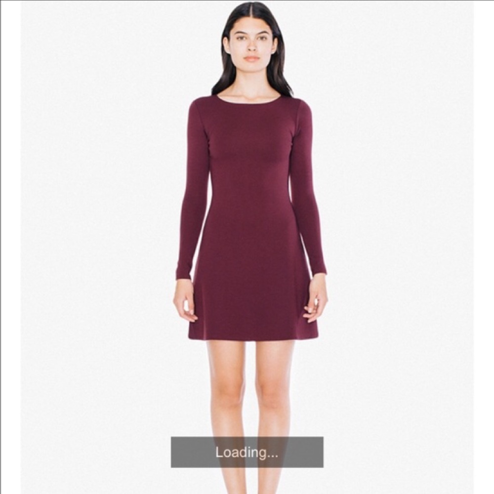 NWOT AA Ponte Long Sleeve A-Line Red Mini Dress